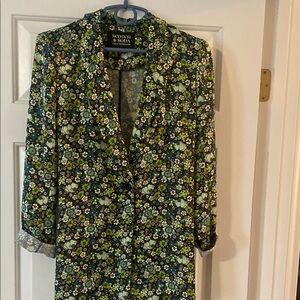 Scotch & Soda one button floral blazer